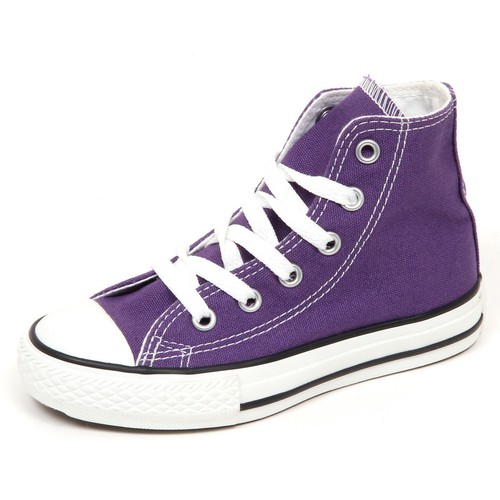 E4028 sneaker bimba viola CONVERSE ALL STAR CT HI scarpe shoe kid girl |  eBay