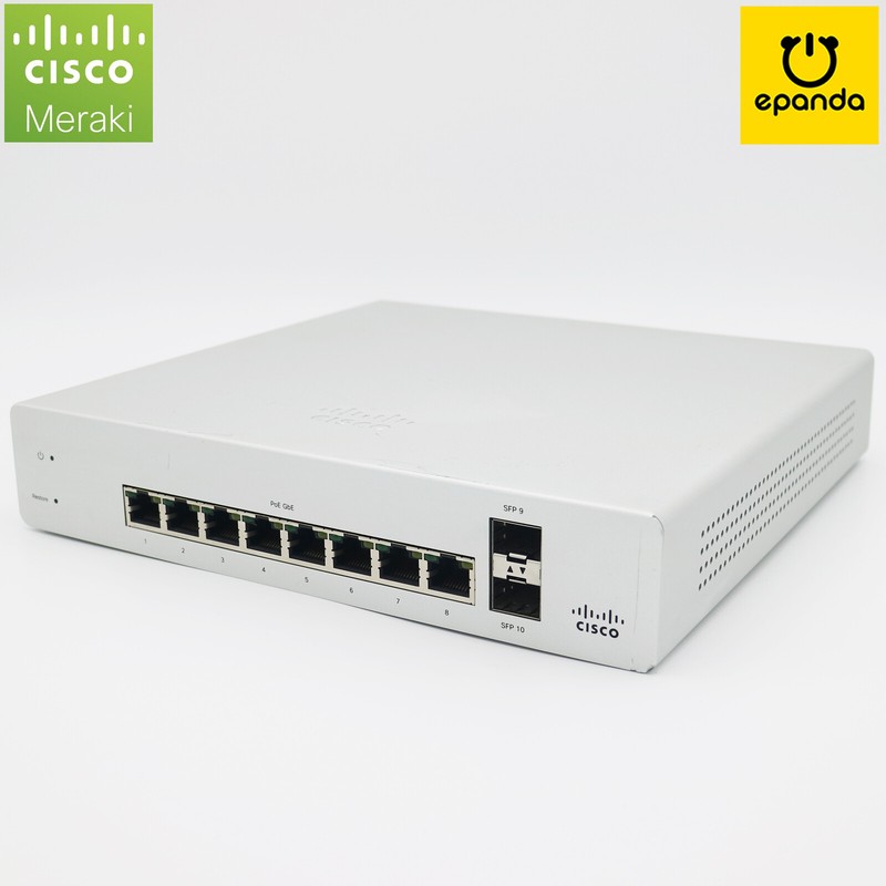 Cisco Meraki MS220-8P-HW Cloud-Managed Network Access PoE Switch - CLAIMED