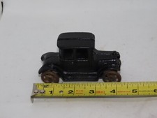 Vintage Cast Iron Toy Car Looks Like Ford Model T Heavy Black 4 in Long 1920'S