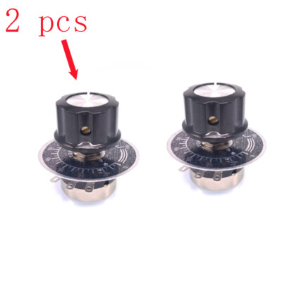 2 Stck. Carbonfilm-Potentiometer RV24YN 20S B203 mit Knopf und digitaler Waage