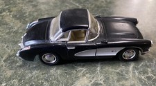 New Kinsmart 1957 Chevrolet Corvette Chevy Diecast Model Toy Car 1:34 Black