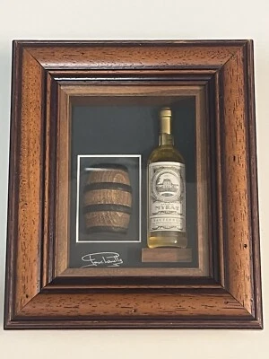Tableau vitrine thème vin blanc signé - Photo 1/4