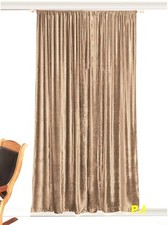 100 Cotton Velvet Curtain-Lined-Blackout Panel-Thick  Soft Fabric- ROD POCKET