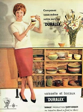 Advertising 25.03 1960 Duralex Saint-Gobain Tableware & Jars