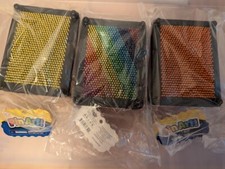 Lot of 3 5"X3.75" Rainbow / Solid color 3D Pin Art by Grin Studios