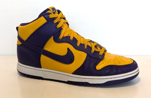 Nike Dunk High Lakers Court Purple - UK 12 EUR 47.5 - Afbeelding 1 van 12