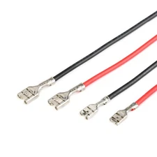 4.8/6.3mm Male Female Spade Terminal Electrical Wire Crimp Connectors 10CM/20CM