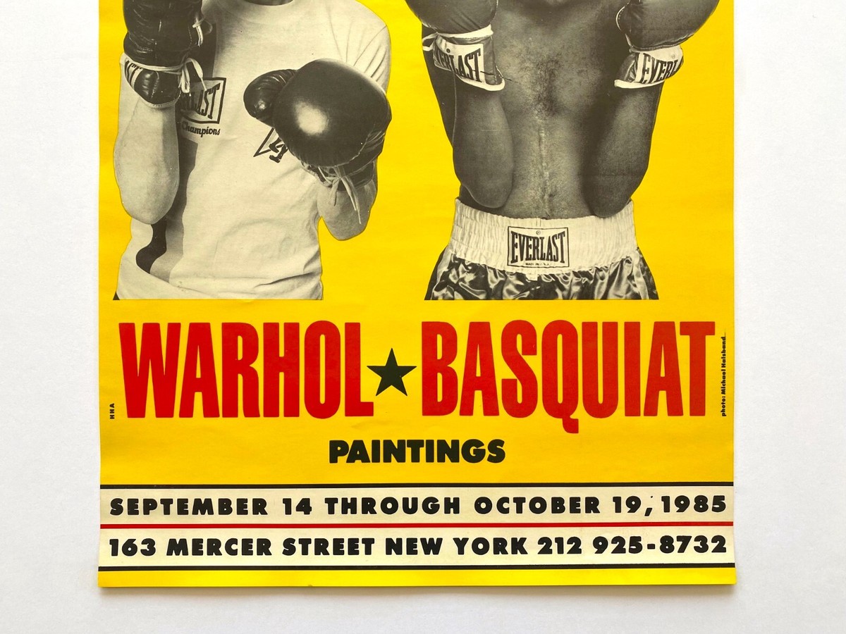 ANDY WARHOL JEAN MICHEL BASQUIAT RARE ORIG 1985 LITHO PRINT