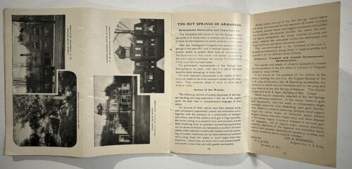 HOT SPRINGS ARKANSAS 1899 PICTORIAL GUIDE BOOKLET POSTCARD FASHION PHOTOS - Picture 4 of 10