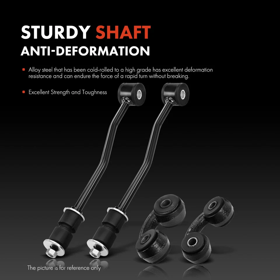 4x Barra estabilizadora delantera y trasera eslabón de extremo para Ford Bronco 1989-1996 F150 F250 F350 Foto 4 de 4