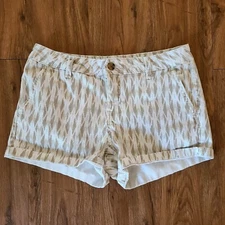 a.n.a. a new approach Womens Mid-Rise Twill Short Shorts 3.5" Inseam Size 4