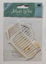 RARE Jolee's Large White Crib Baby Toddler Scrapbooking Sticker