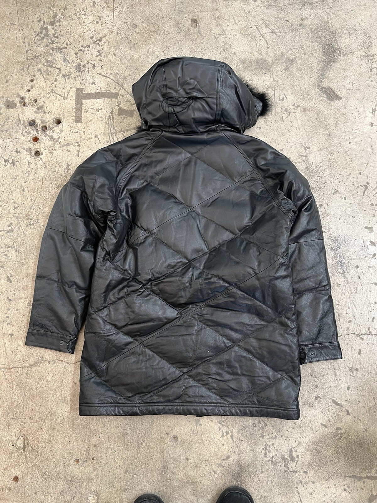 SACAI X NIKE Raro campione inedito Nike parka pelle Air Force 1 20 anni anniversario 2002