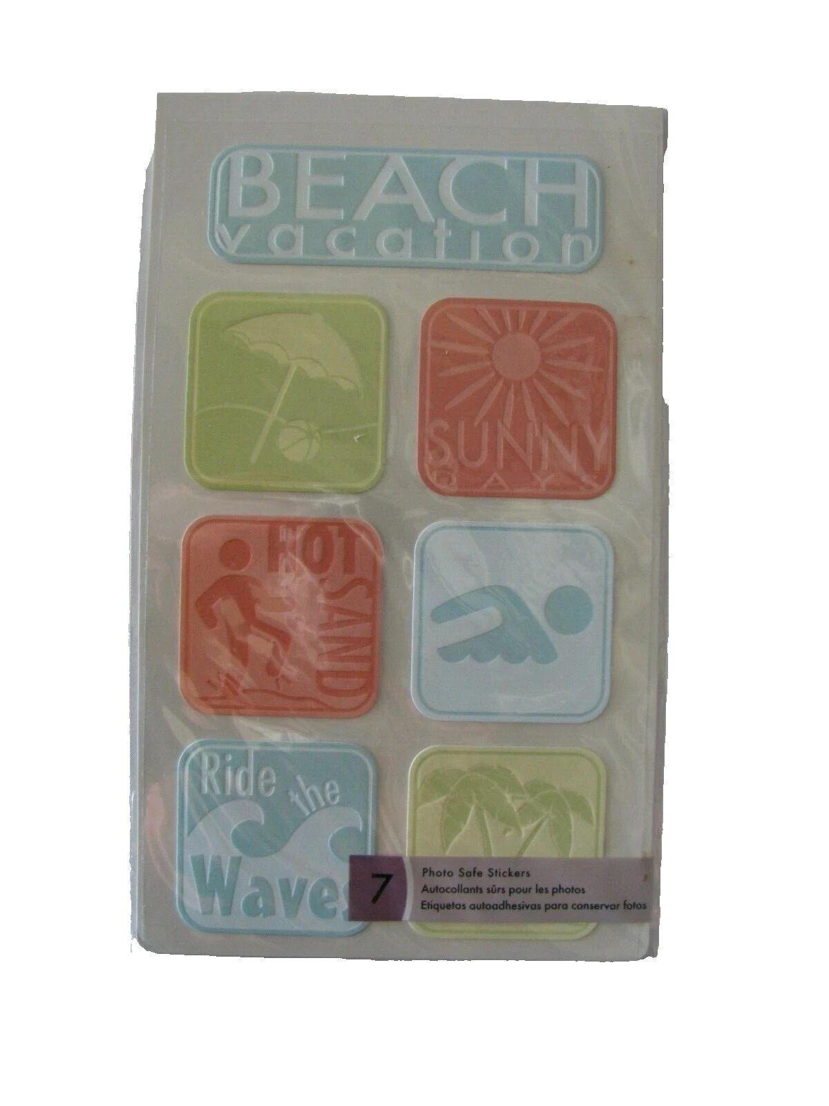 Playa EK Success Brands y Tropical Scrapbooking Pegatinas