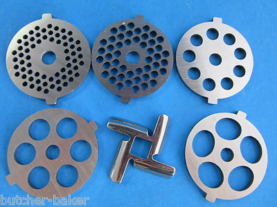 6 pc SET of NEW sizes Kitchenaid Mixer white FGA meat grinder food chopper