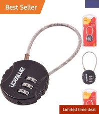 Versatile T1154 Combination Cable Lock - Secure Your Bags and Lockers with Ease