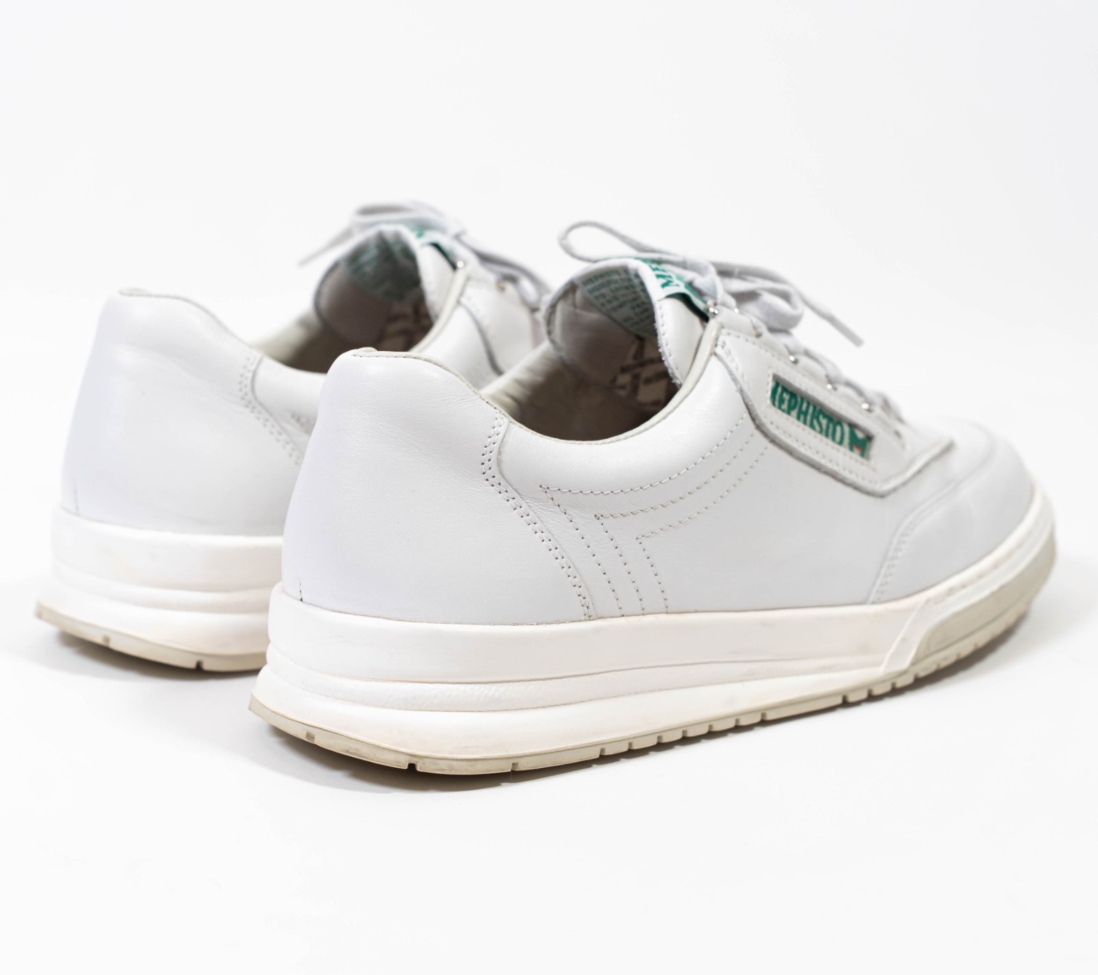 Mephisto Match Runoff Men's White Leather Walking Sneakers 9.5 image 5