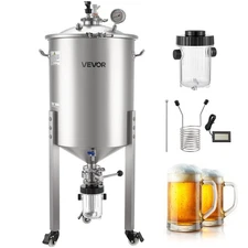 VEVOR Stainless Steel Conical Fermenter 16 Gal/60L Home Brewing Fermenation Tank