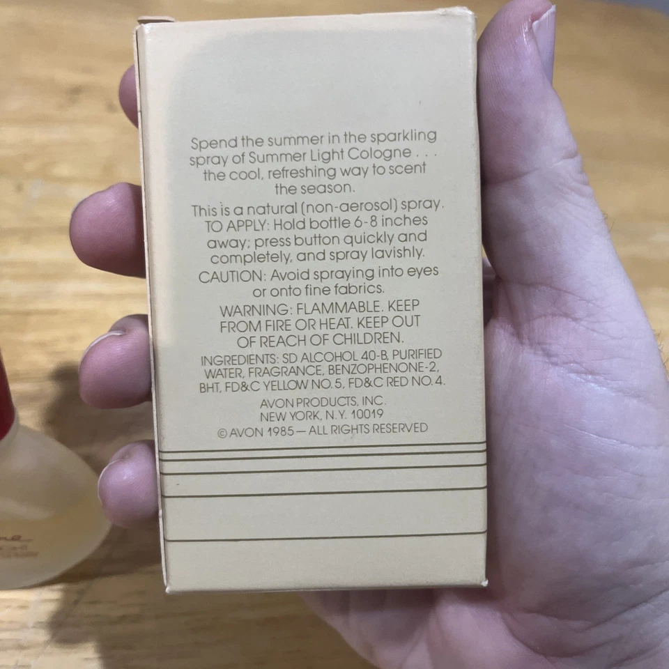 Avon Ariane Summer Light Colonia Spray 1 Fl OZ 1987 NUEVO DE COLECCIÓN (2) Foto 3 de 4