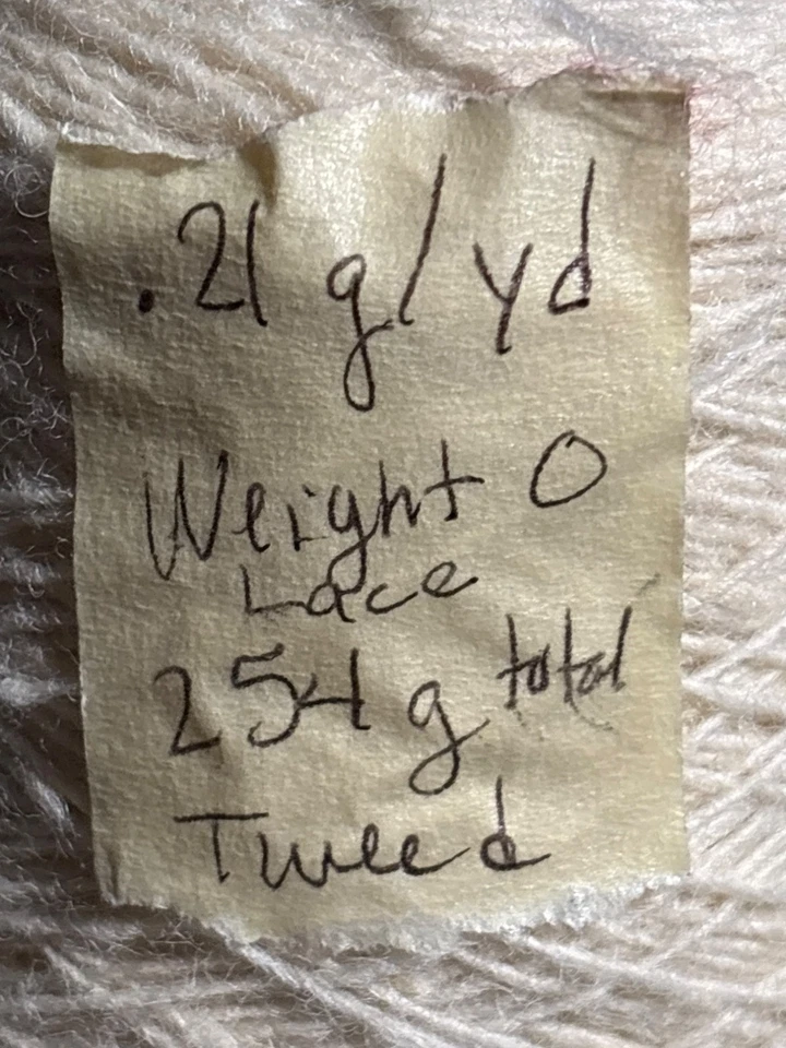 Кружевная тяжелая твидовая пряжа конус 254 г 0,21 г/ярд - Изображение 2 из 2