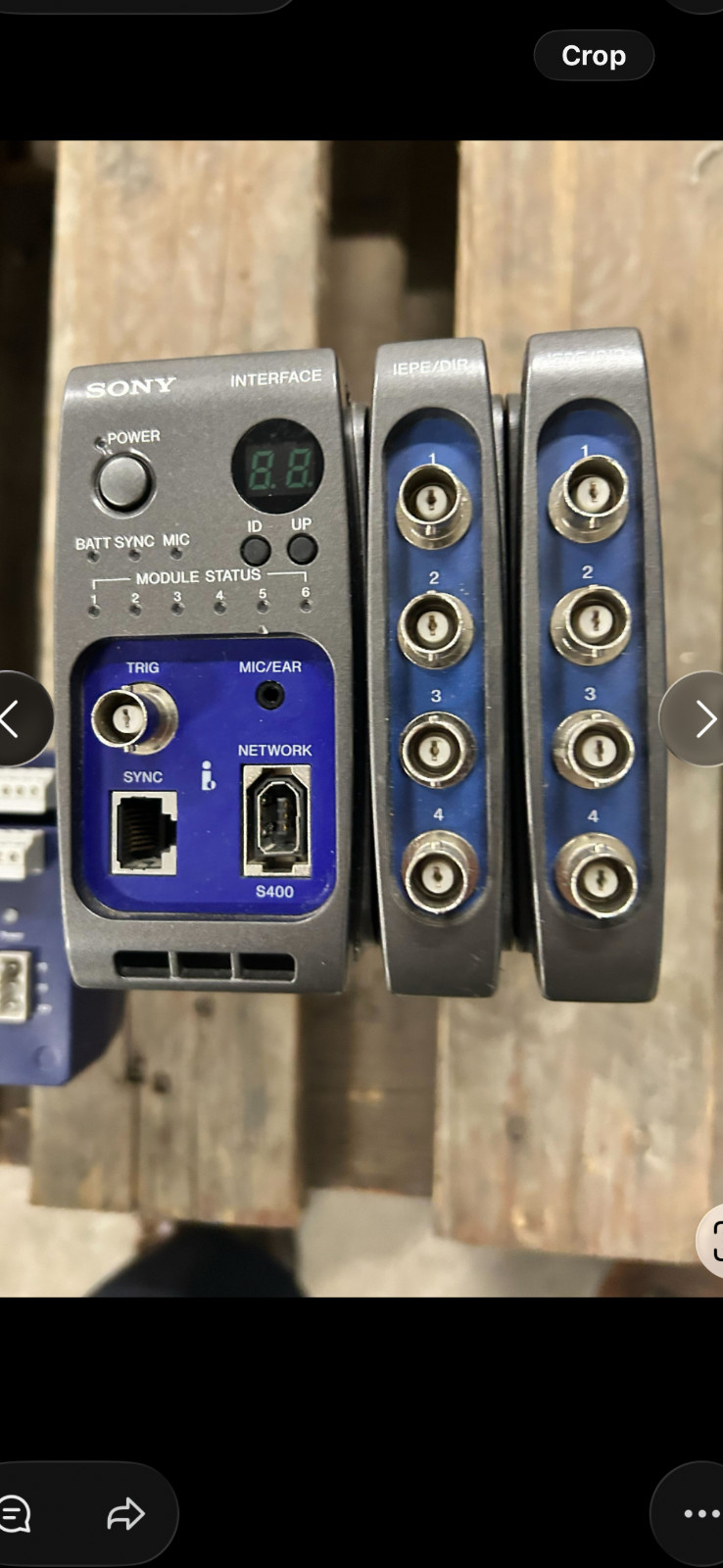 Sony iepe/dir data acquisition system.