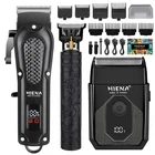 Mens, Cordless Hair Clippers, Beard Trimmer, USB Rechargeable Barber, Kit