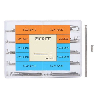 #ad 1.2mm Watch Band Clasp Tube Friction Pressure Bars Pins Rivet Ends Assortment $10.33