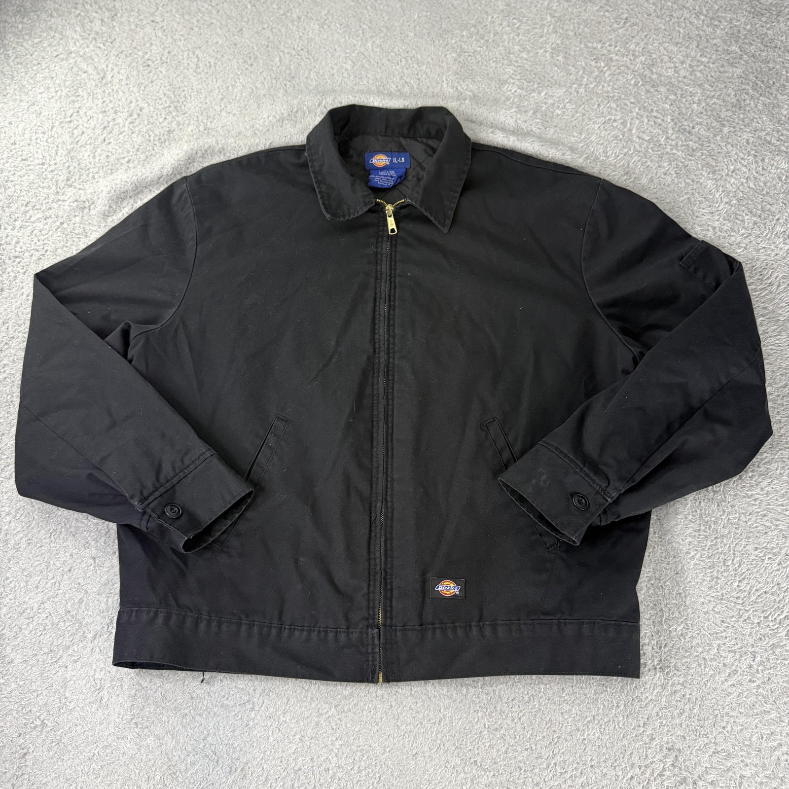 Mens Xl Black Eisenhower Quilted Lined Workwear Bomber Insul