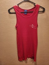 Vintage 1985 Op Ocean Pacific Red Tank Top shirt Small