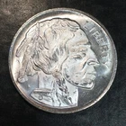 1oz Silver Bullion Older Buffalo and Indian style WE COMBINE SHIP #R764
