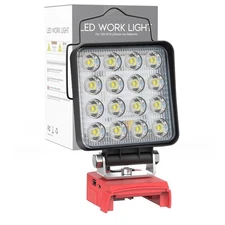 Cordless Work Light with Milwaukee 18V Battery - Flood Construction Light Por...
