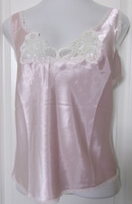 Shadowline Rochelle Satin cami adjustable straps Style 22075 Size 2X Blush