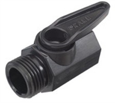 Dramm 60-22318 11 GPM Solidna konstrukcja Czarny zawór odcinający QAV 3/4 cala.