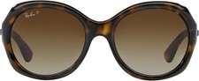 NEW RAYBAN TORTOISE,LIGHT HAVANA POLARIZED SUNGLASSES 57MM -RB4191 -ITALY