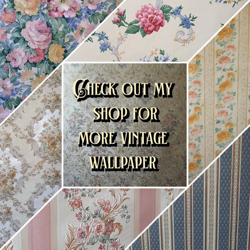 X2 1980s Vintage Wallpaper BORDER Rolls Traditional Swags Floral 90s cottagecore - Picture 2 of 17