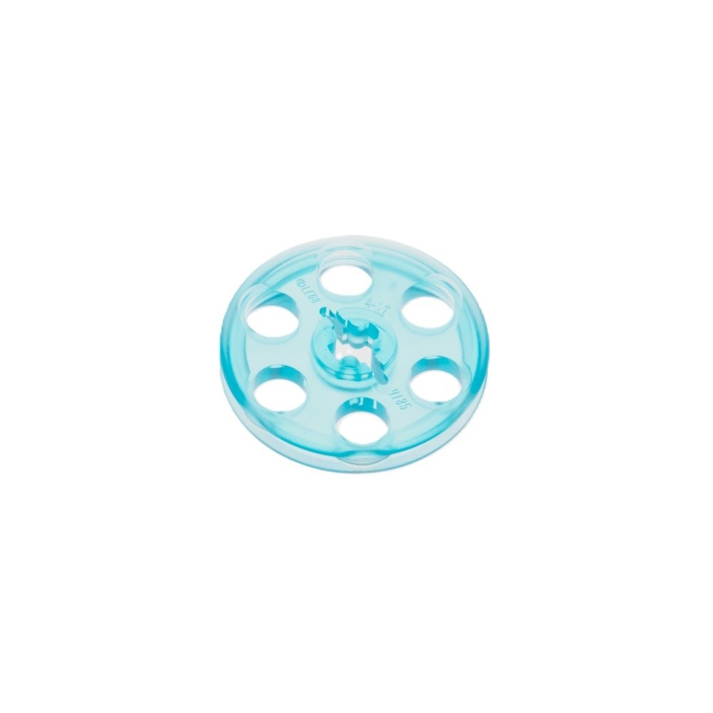1x Lego Technic Pulley 3x3 Transparent Light Blue Wheel 49750 65668 4185