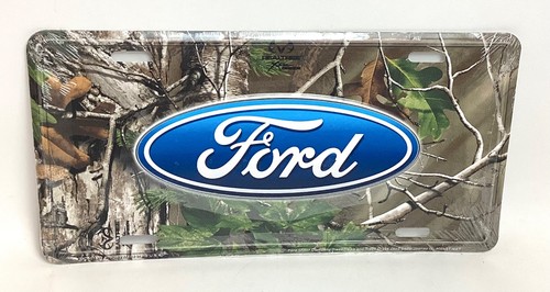Targa in alluminio mimetica Ford RealTree nuova sigillata 12" x 6" pollici - Foto 1 di 4