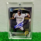 Konnor Griffin Signed Card 2025 Bowman Chrome Auto  Pirates Baseball BCP-86 COA