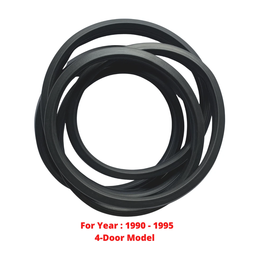 Sello de goma para puerta trasera Toyota Starlet EP80 EP81 (1990-1995) (modelo 4D) Foto 4 de 4