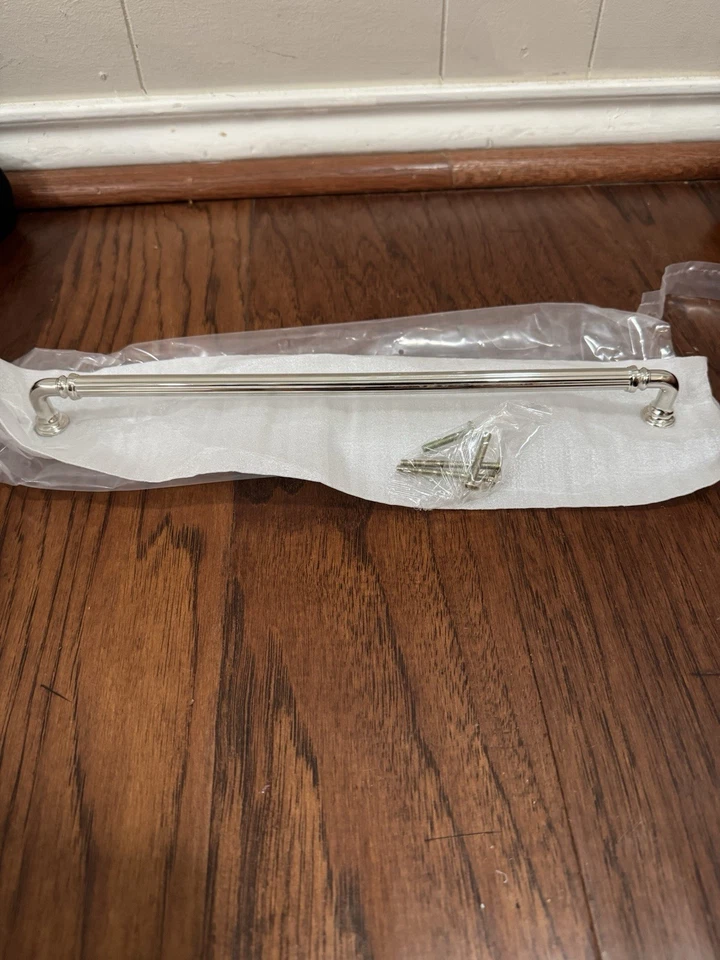 Perillas superiores TK326PN caña 12" centro a centro barra tirar níquel pulido Foto 2 de 3