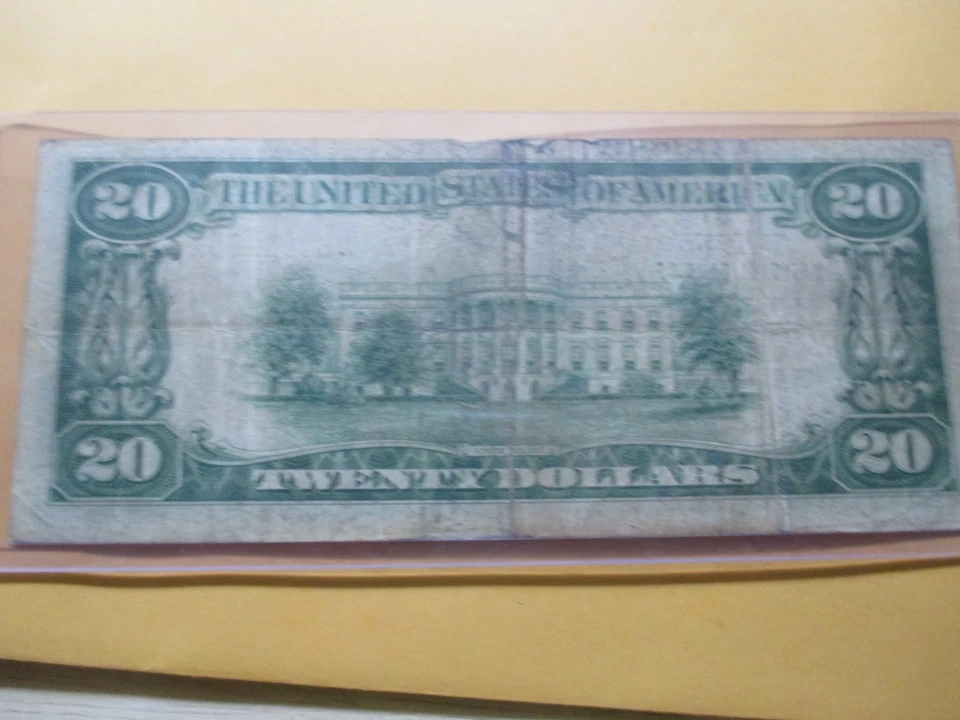 1929 $20 THE FIRST NATIONAL BANK OF HINTON, WEST VIRGINIA - Image 3 of 4