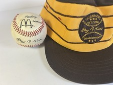 McDonald’s Ray Kroc 80th Birthday 1982 Pillbox Painters Hat + Baseball!