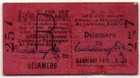 Cheshire Lines (CLC) Railway Ticket Delamere U.O to Cuddington - Dog