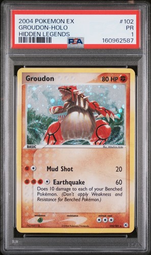 Groudon graded PSA 1 for sale on eBay