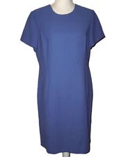 Madison Studio Womens Blue Short Sleeve Dress Size 12