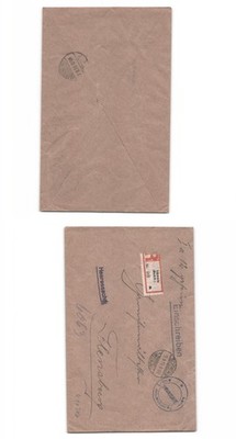 (k10307)   Grenzschutzkuvert  1919 Schwerin Korps Hauptquartier Lettow eing