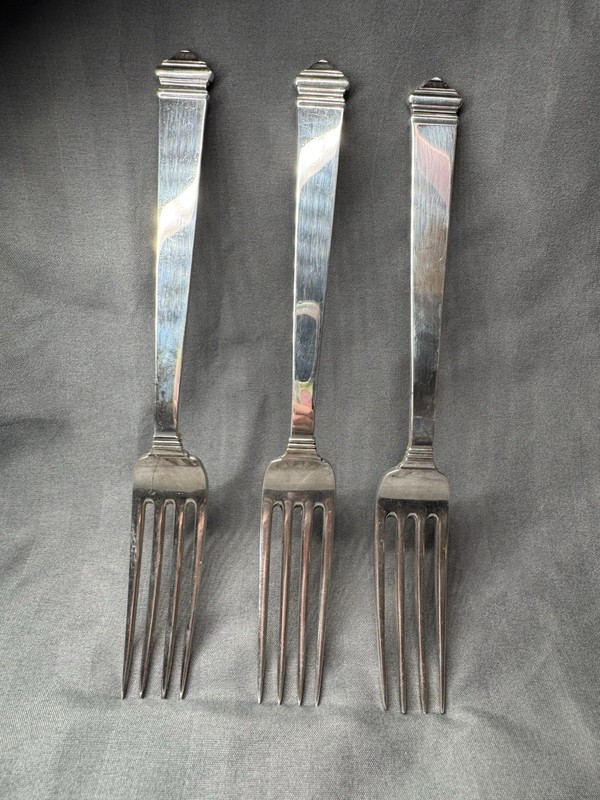 Tiffany+Co. Sterling "Hampton" Pattern Set of 3 Forks No Mono