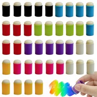 40 StüCk Finger Schwamm Daubers, Fingerschwamm Dauber Malwerkzeug, Haltbarer ...