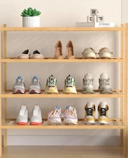 Romguar 4 tier bamboo shelf