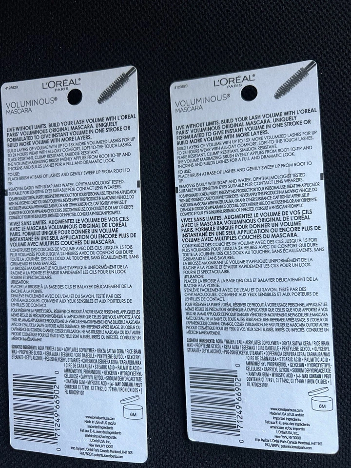 Rímel L'Oreal Voluminous Original, 315 Negro Marrón (Paquete de 2) Foto 2 de 2